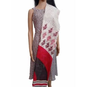 chanderi silk stole hand block printed