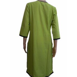 green cotton kurti