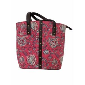 Hand block printed Tote bag