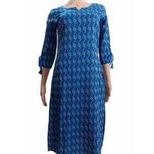 Blue Color Cotton Kurti