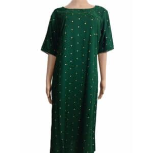 green color polka dot pattern kurti