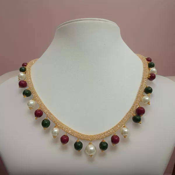multicolor beads necklace