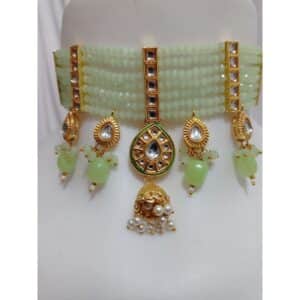 Light green color choker set