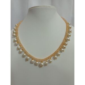 White pearl necklace