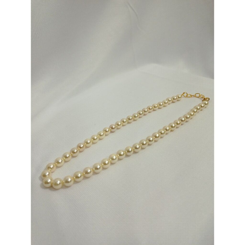 20mm Pearl Necklace - Cream main image 1